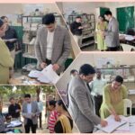 बूथ निरीक्षण के दौरान जिला निर्वाचन अधिकारी ने दिए गुणवत्ता पूर्ण एवं समयबद्ध कार्य के निर्देश